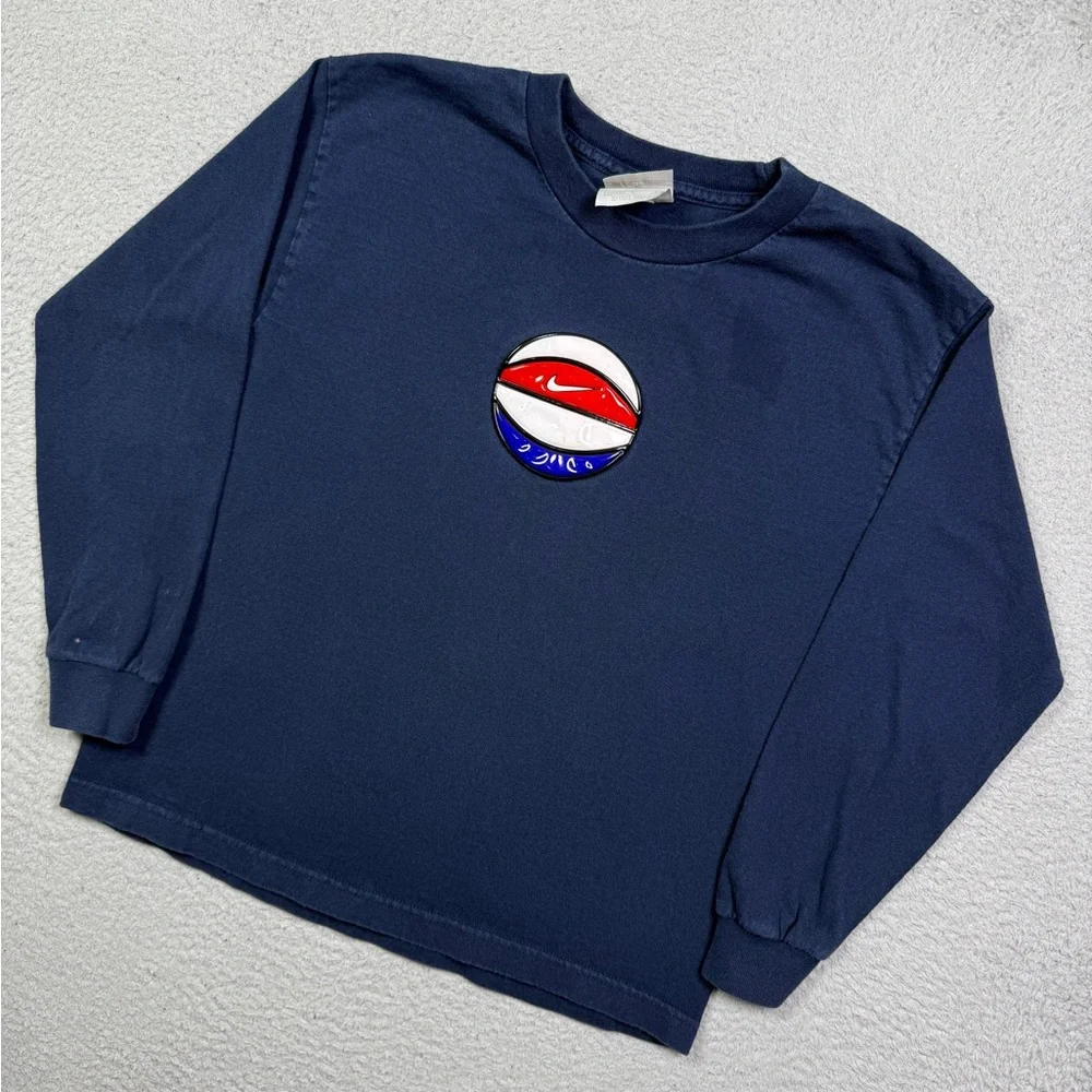 Kids vintage 90s‎ Nike basketball long sleeve T-shirt